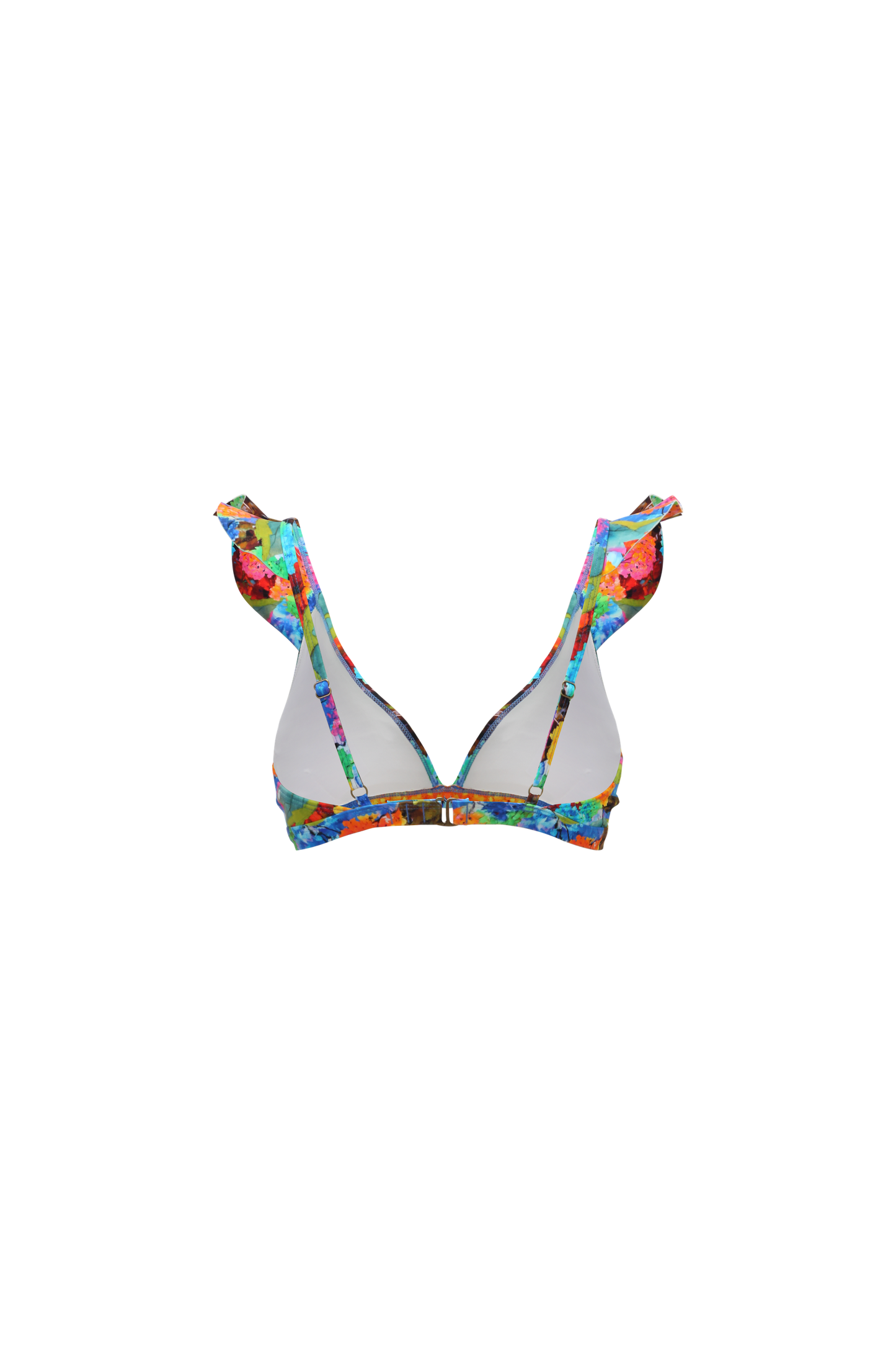 SWEETY FLORAL Ruffle Halter Top