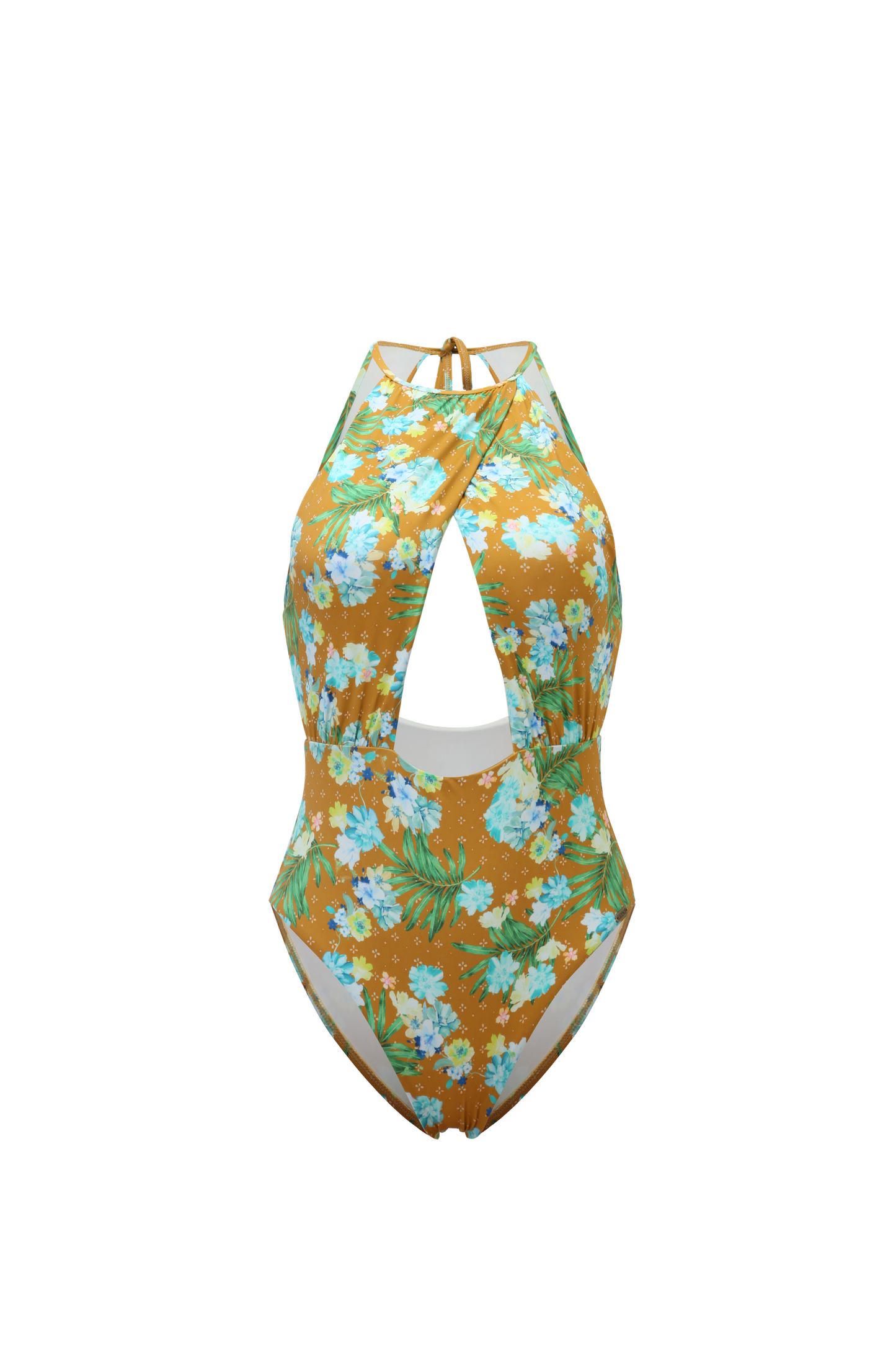 COUNTRY FLORAL Wrap over swimsuit