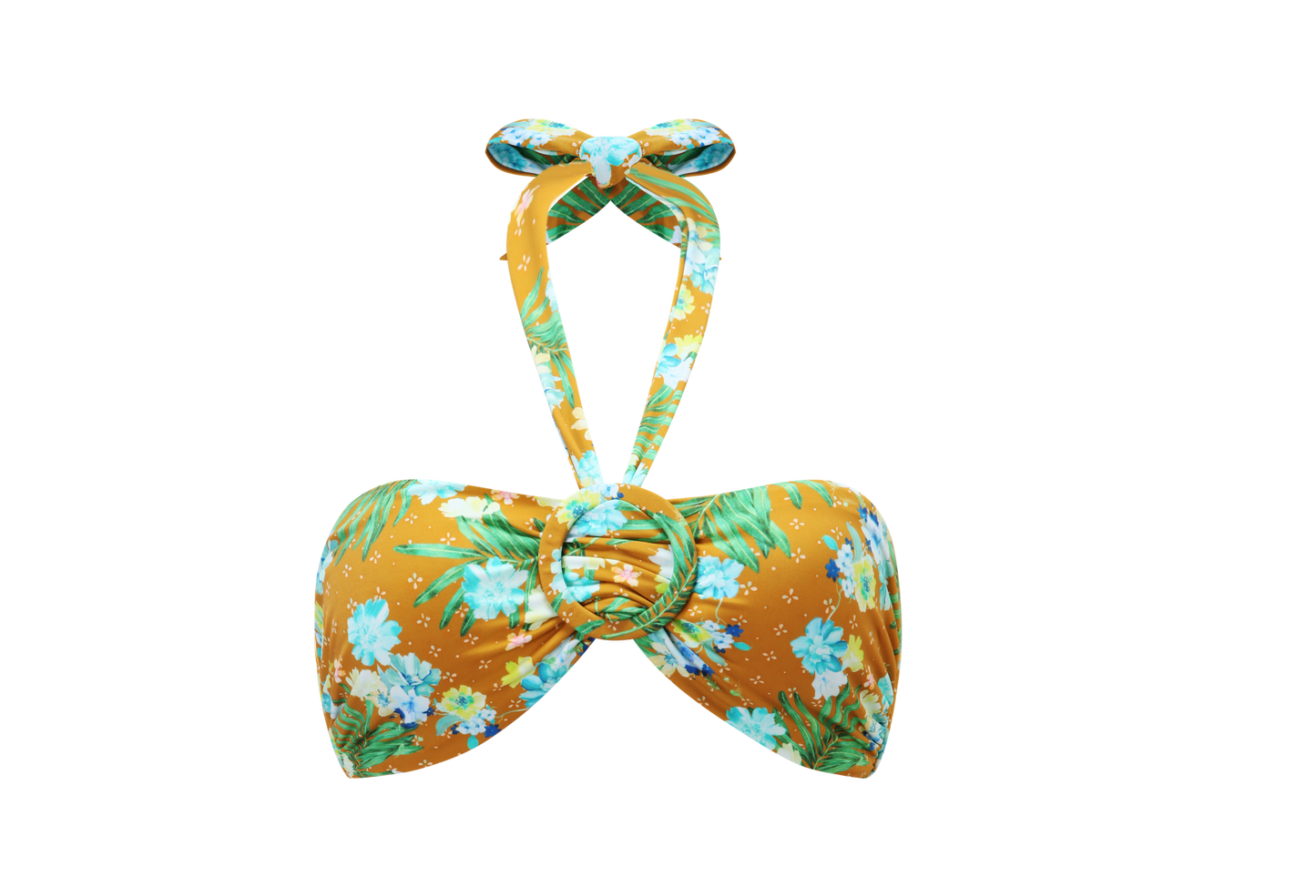 COUNTRY FLORAL Bandeau Top With Buckle